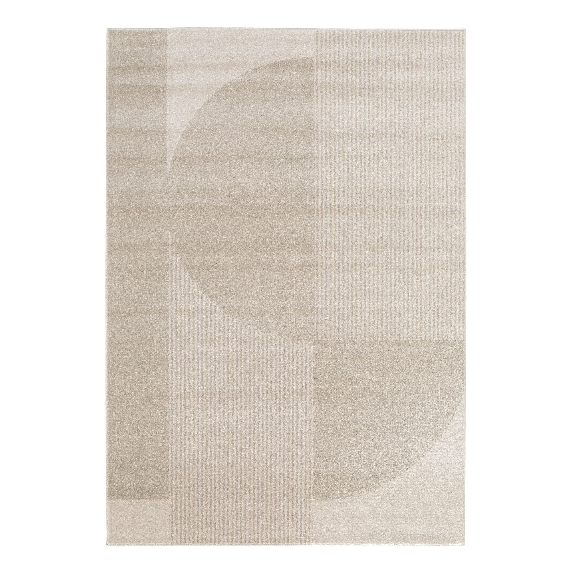 Tapis Sahara – Doux, Moelleux Et Facile à Vivre, Idéal Pour Le Salon Ou La Chambre – Design Géométrique Moderne En Beige – 160 X 230 Cm – Certifié Oeko-Tex - 8