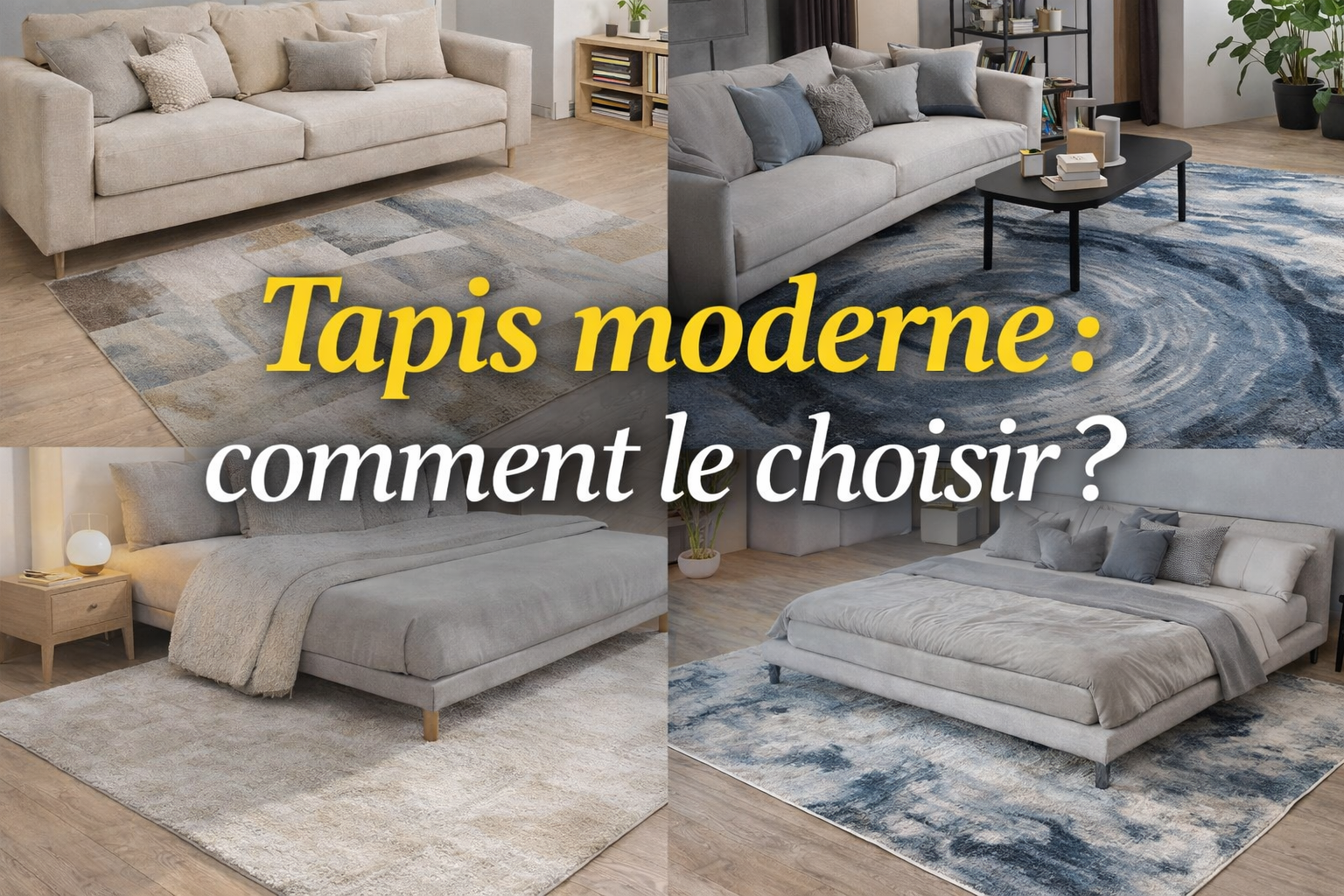 Comment le choisir son tapis moderne ? : Guide complet