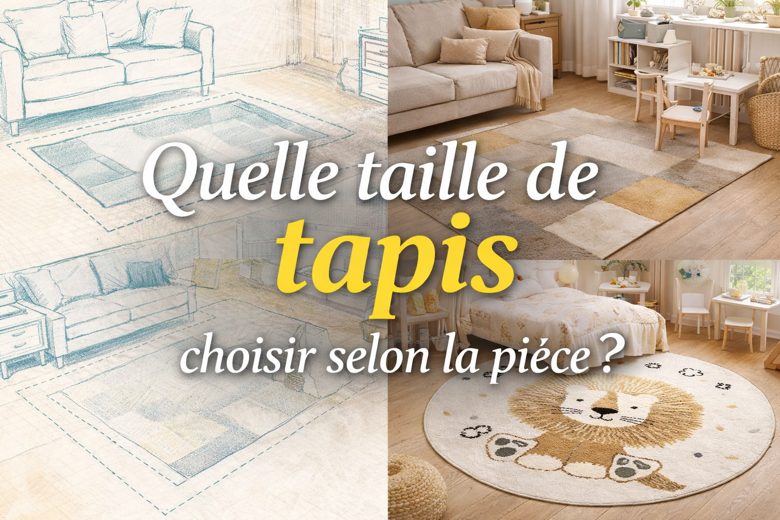 Quelle taille de tapis choisir selon la pièce ? : Guide complet