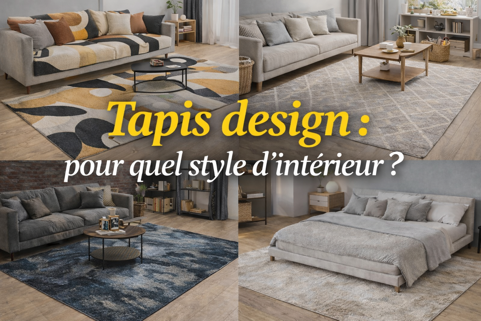 Tapis design : pour quel style d’intérieur ? Guide déco complet