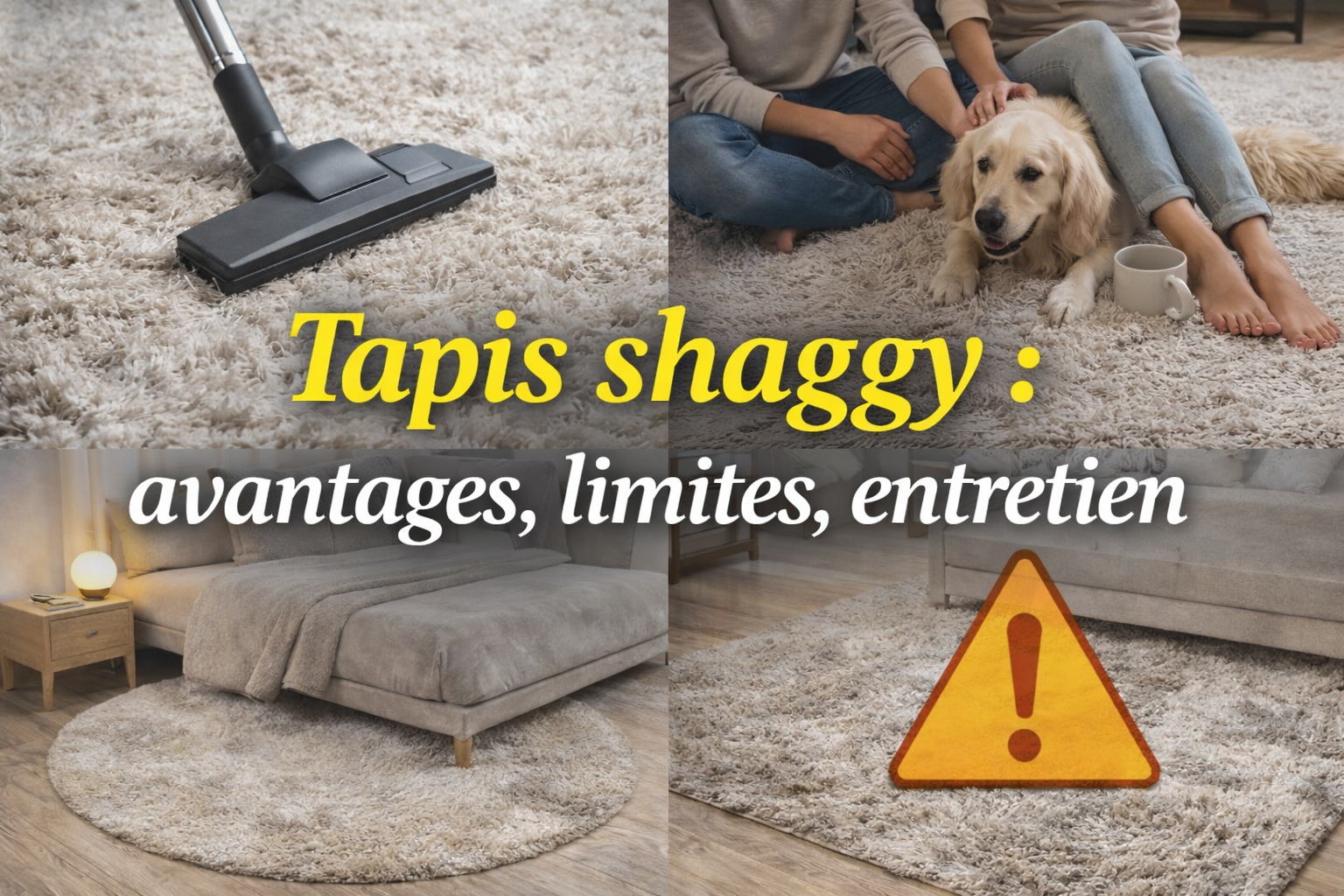 Tapis shaggy : avantages, limites et entretien | Guide complet