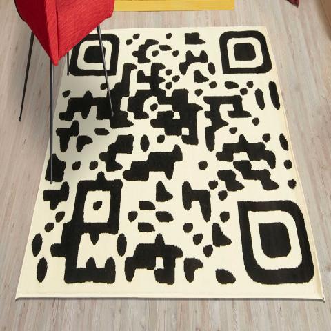 Tapis 60x110 cm LYN1 QR Noir