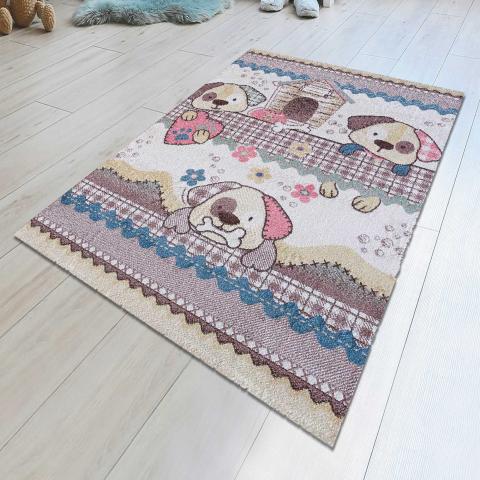 Tapis chambre bébé DOGRA Crème