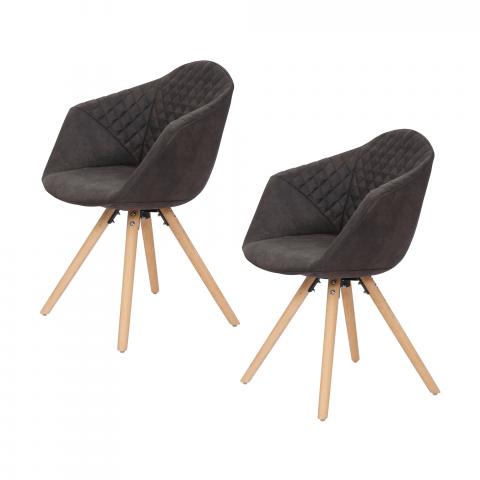 Fauteuil LOT DE 2 APA Noir