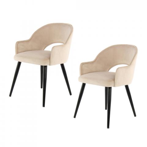 Fauteuil LOT DE 2 APE Beige