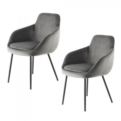 Fauteuil LOT DE 2 ASA Gris