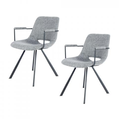 Fauteuil LOT DE 2 ASE Gris