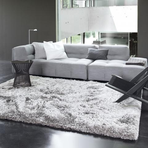 Tapis à poils longs ADORE 2 Argent
