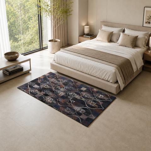 Tapis cousu AURELIA Marron