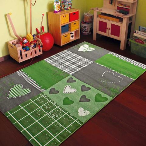 Tapis chambre bébé BAMBIN Vert