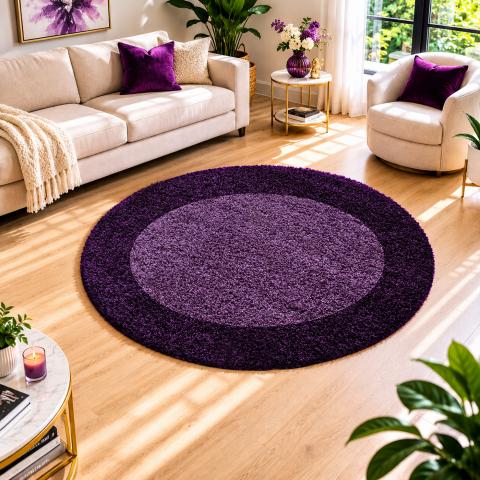 Tapis kaki BORDURE Violet