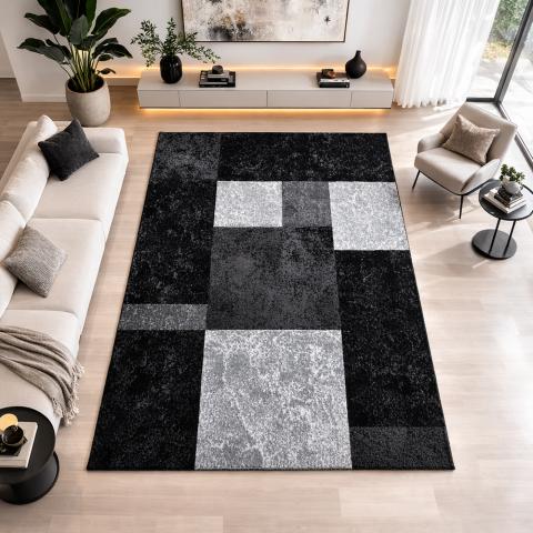 Tapis de couloir CARARELLE Noir