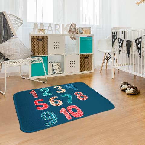 Tapis chambre bébé DOUX CHI Bleu