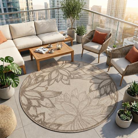 Tapis anti-poussière CHIMEKO Crème