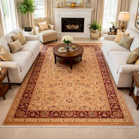Tapis d'Orient CHOBAY AC Beige
