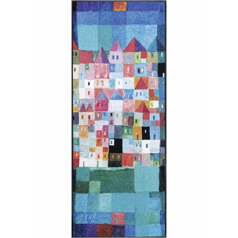 Paillasson welcome HOUSES Bleu