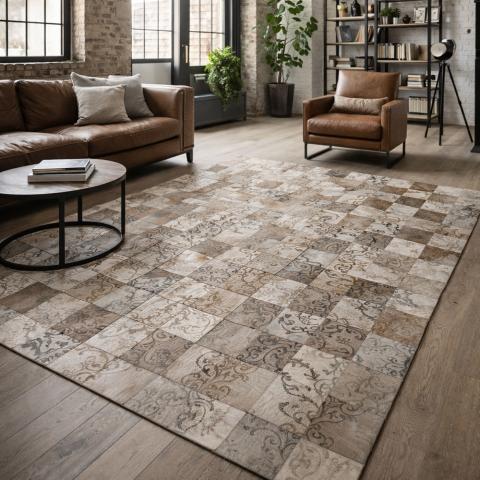 Tapis cousu ELIZ Marron