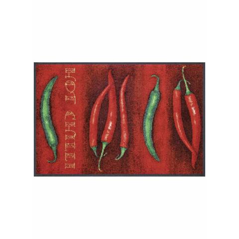 Tapis texte HOTLI Rouge