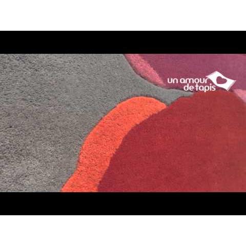 Unamourdetapis - tapis moderne POPPIES rose (45700) marque Sanderson