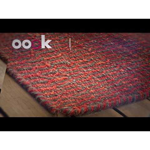 Unamourdetapis -Tapis LOOK 418 rouge (37-418-001-107) marque LOOOK