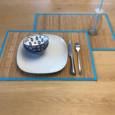 Tapis de cuisine LOT DE 6 BA Bleu
