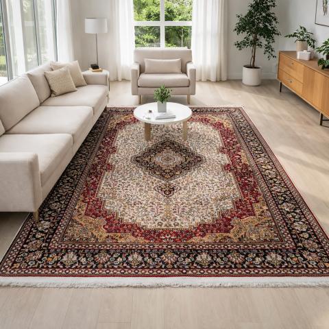 Tapis d'Orient JAIPOUR 4 Beige