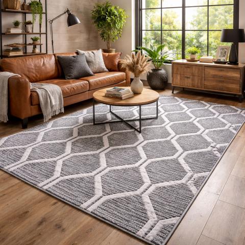 Tapis à relief LALALO Gris
