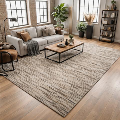 Tapis formes géométriques LITTLELINE Gris