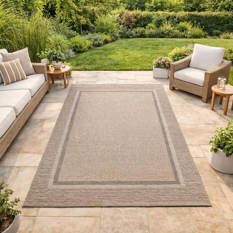 Tapis kaki LUITWIN Marron