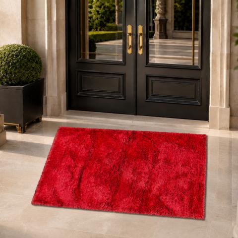 Tapis à poils longs LUXE Rose