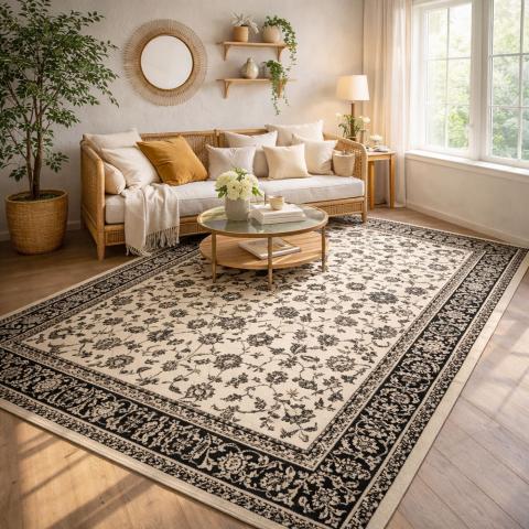 Tapis d'Orient LYN1 NOMED Beige