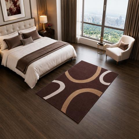 Tapis 60x110 cm LYN1 TEMPO Marron