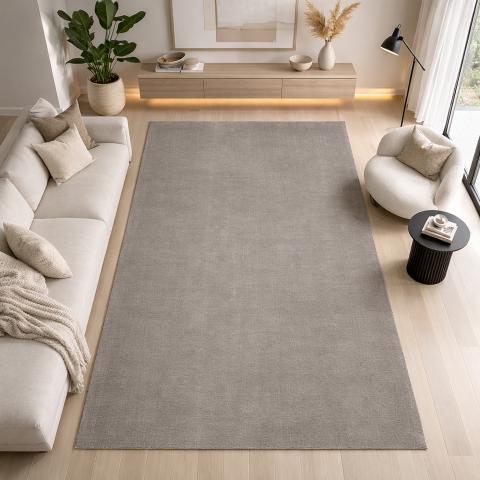 Tapis kaki LYN10 LAVABLE Argent