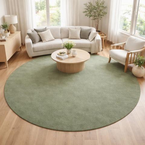 Tapis rond LYN10 LAVABLE Multicolore