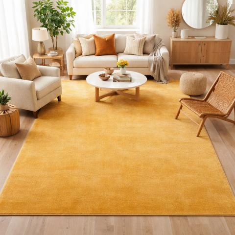 Tapis kaki LYN10 LAVABLE Or