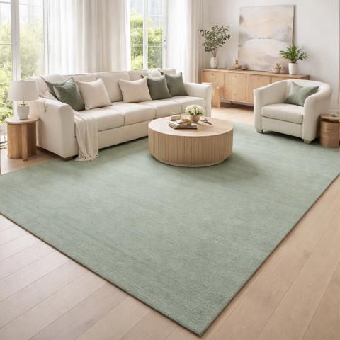 Tapis kaki LYN10 LAVABLE Vert