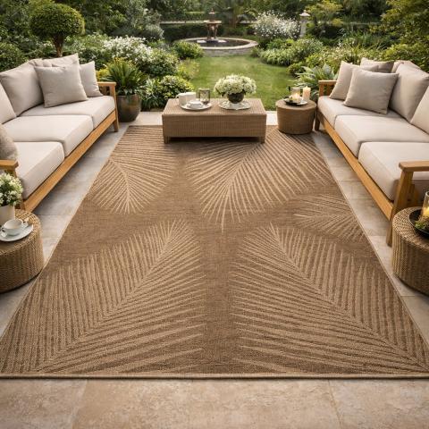 Tapis kilim LYN13 REZA 4 Marron