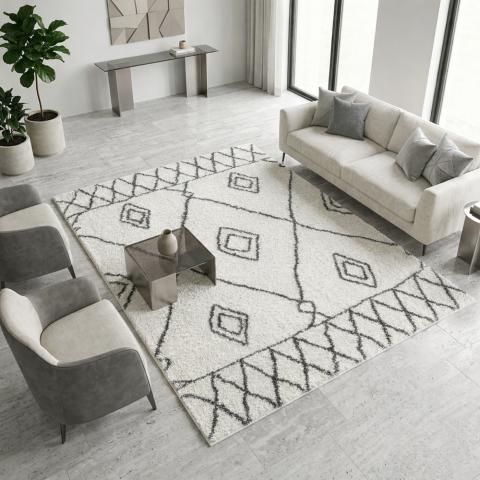 Tapis Berbère LYN4 DOUX 2 Crème