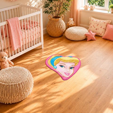 Tapis Disney pour enfant LYN48 CINDERELLA A Rose