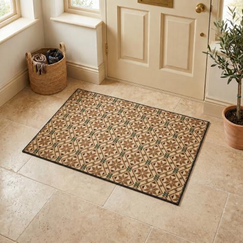 Tapis bleu et vert LYN49 CARODE Bleu