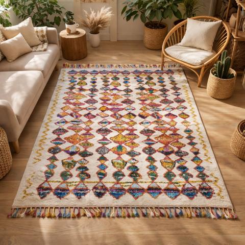 Tapis Berbère LYN5 OURIKA A Multicolore