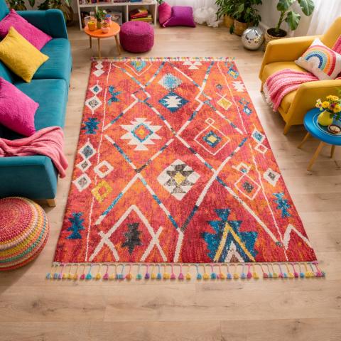 Tapis Berbère LYN5 OURIKA B Multicolore