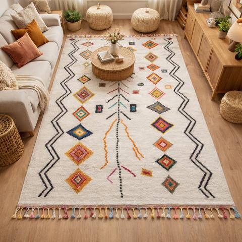 Tapis Berbère LYN5 OURIKA E Multicolore