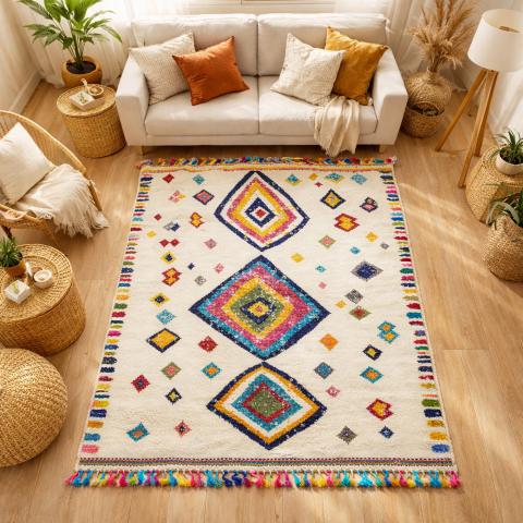 Tapis Berbère LYN5 OURIKA F Multicolore