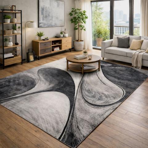 Tapis 40x60 cm LYN8 MADILA Gris