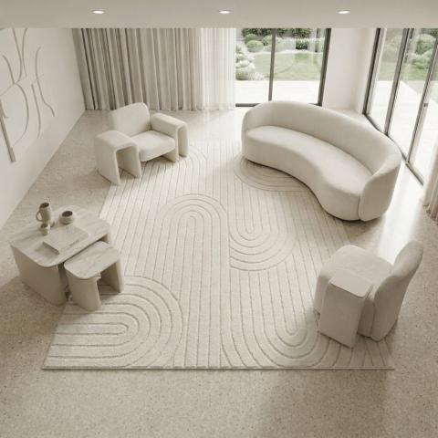 Tapis premier prix LYN9 ARC Beige