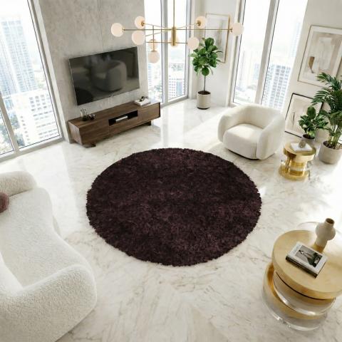 Tapis rond MALAIDORY Violet