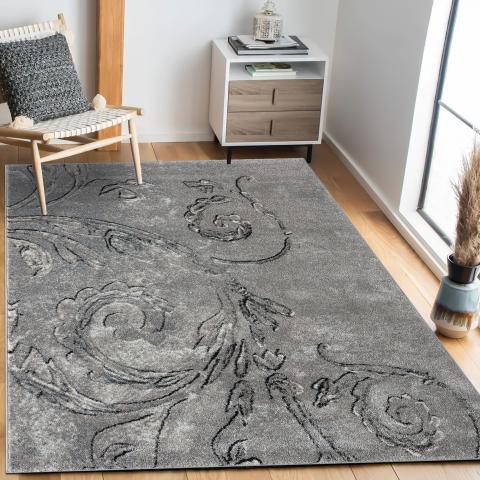 Tapis de chambre MUMBA D Gris