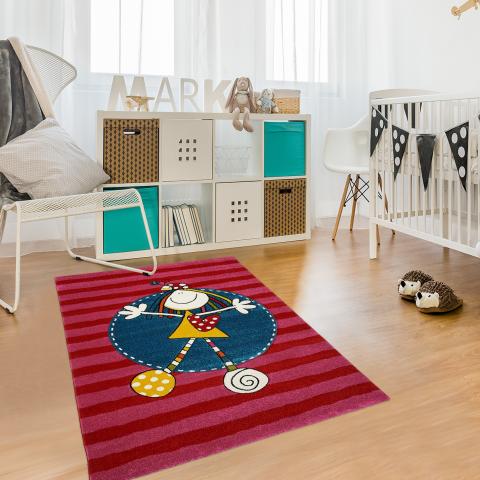 Tapis chambre bébé LYN8 NELMA Rose