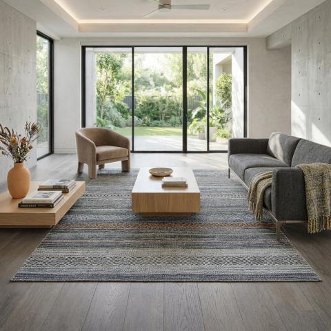 Tapis bohème et ethnique NOBASTA Gris